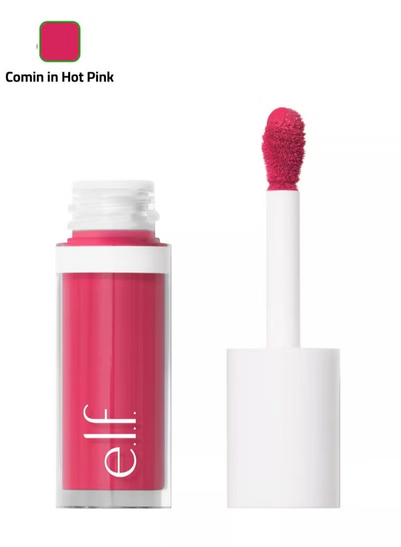 إلف بلشر سائل elf Camo – بلشر عالي الصبغة وثابت طويلًا بلمسة نهائية ناعمة ومشرقة (كومين إن هوت بينك) - Image 1